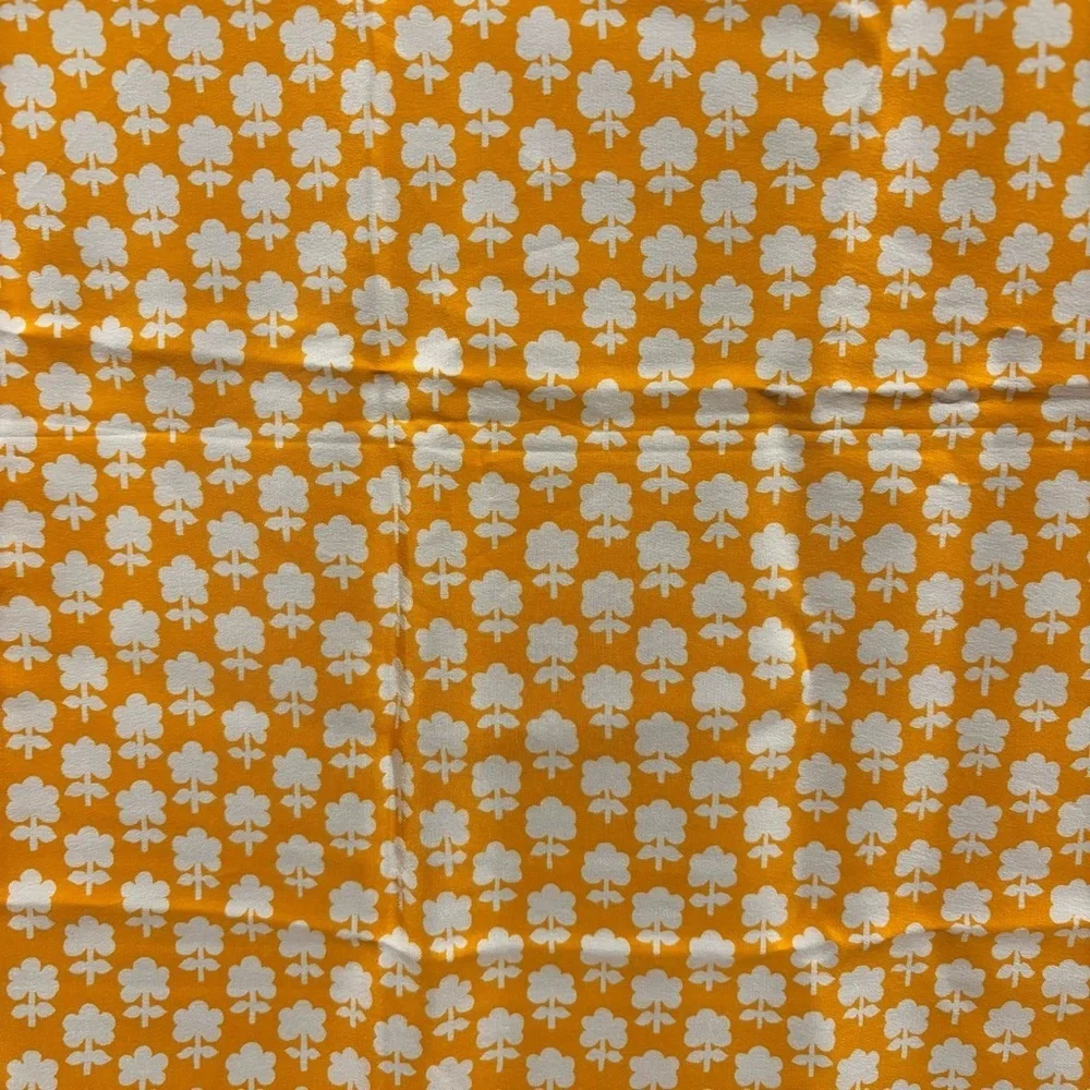 CHRISTIAN DIOR Rare Vintage Christian Dior Golden Silk Scarf 32” Paris Made